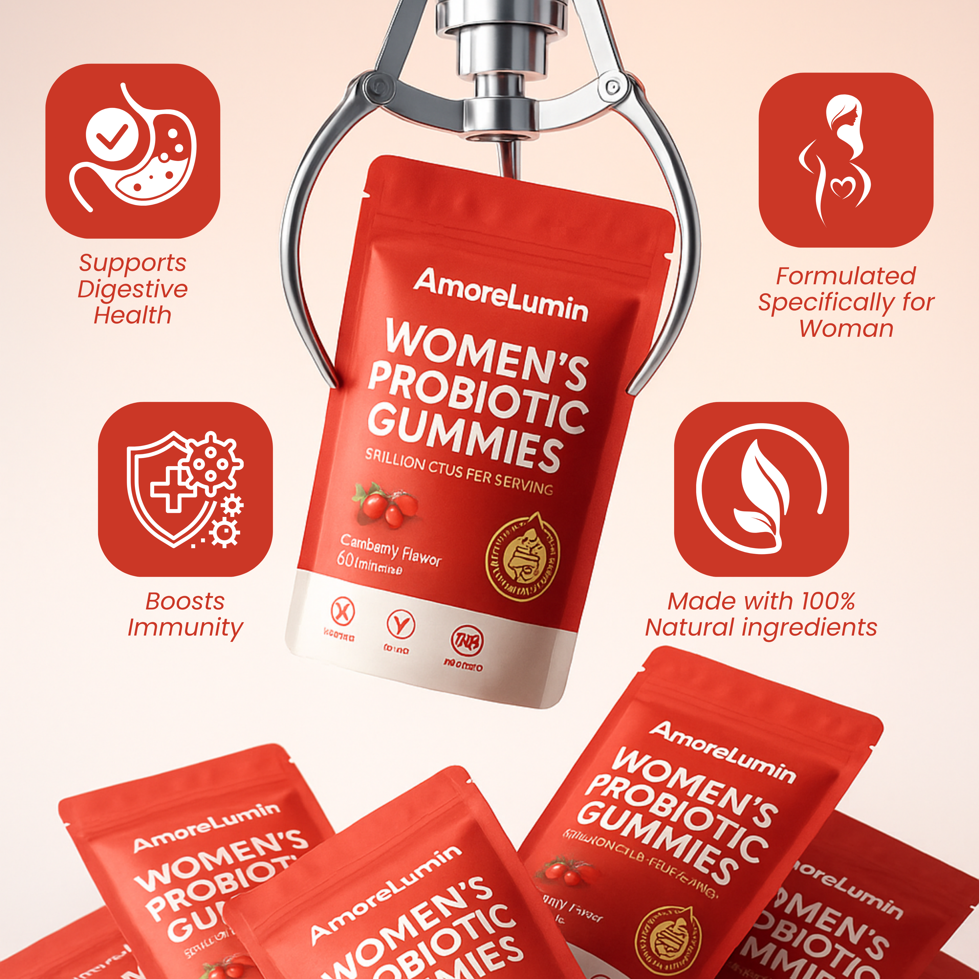 AmoreLumin® | Bloating Probiotic Gummies