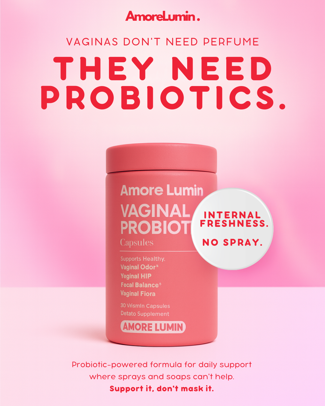 AmoreLumin® | Clinically Studied Vaginal Probiotic