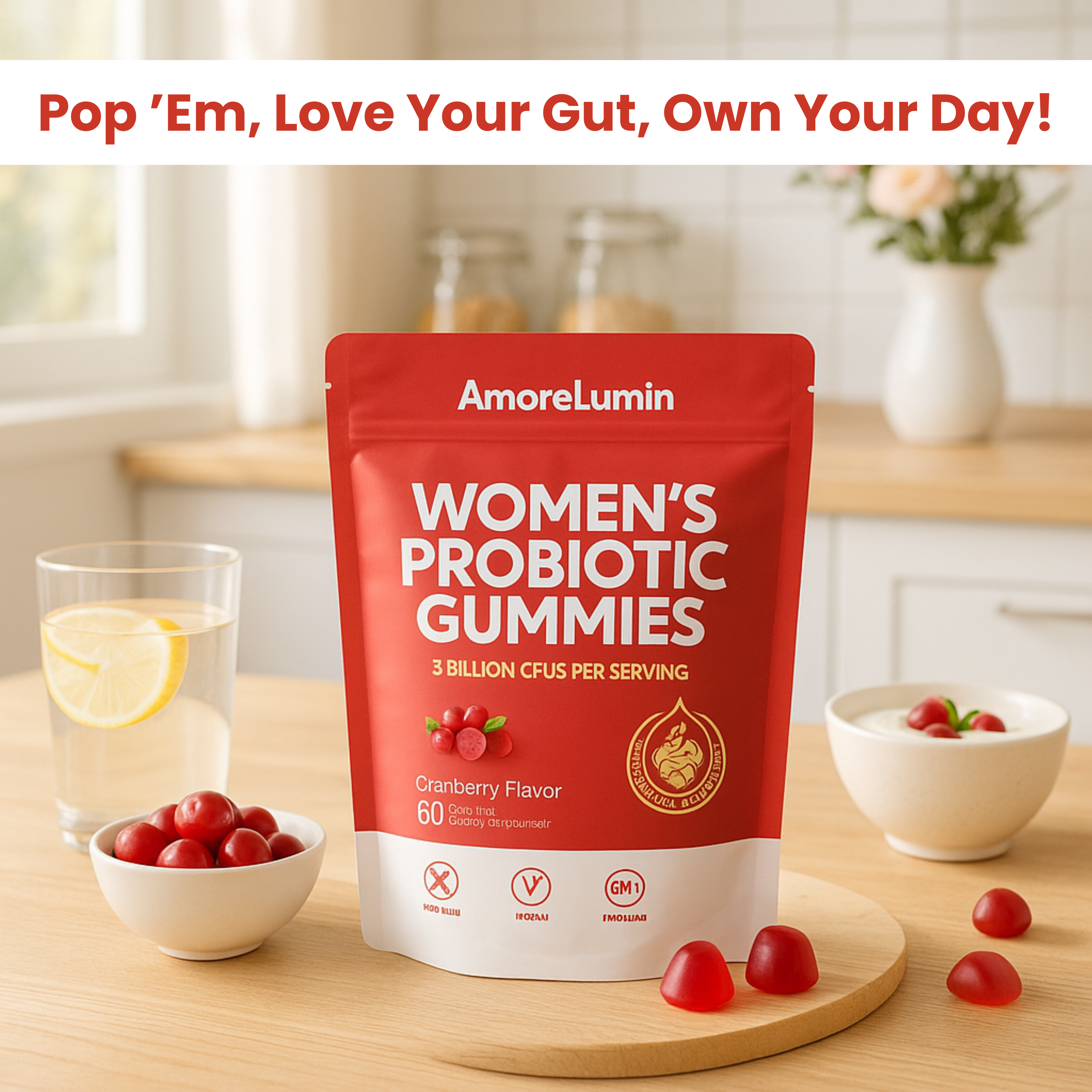 AmoreLumin® | Bloating Probiotic Gummies
