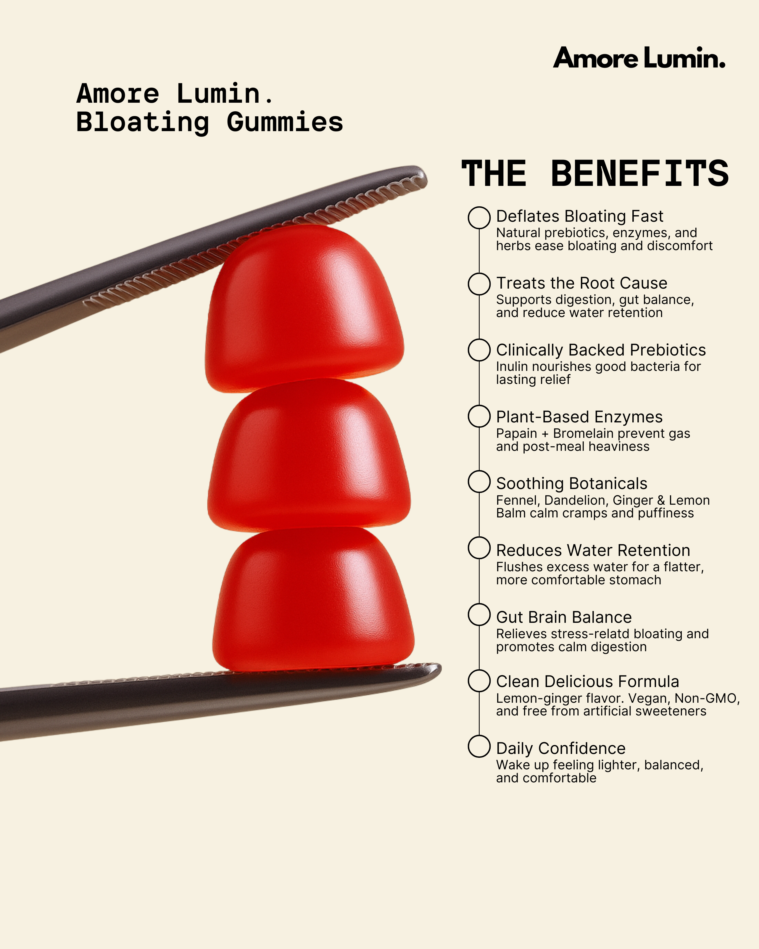 Bloating Relief & Digestion Probiotic Gummies