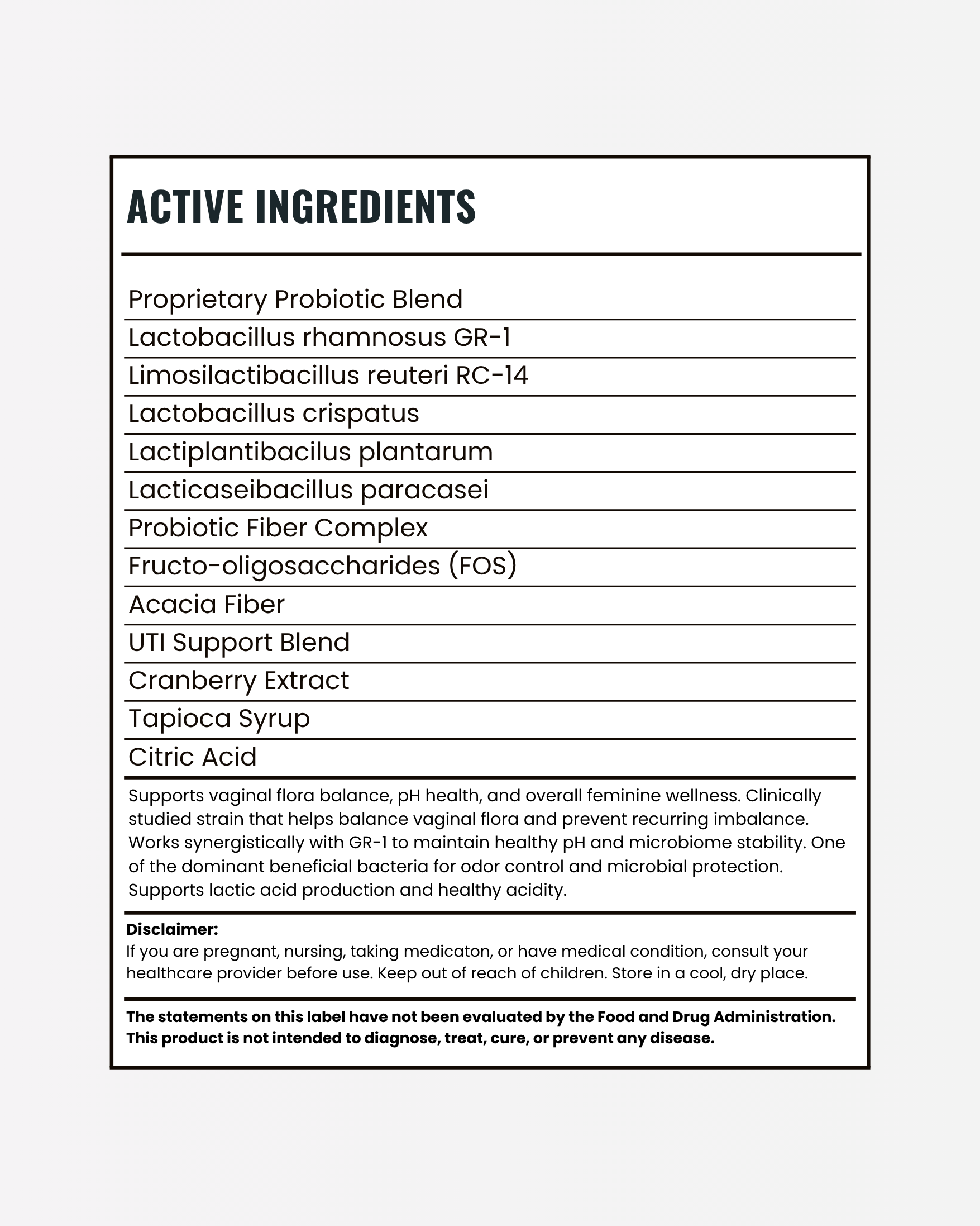 Good Girl pH & Vaginal Probiotic Support Gummies