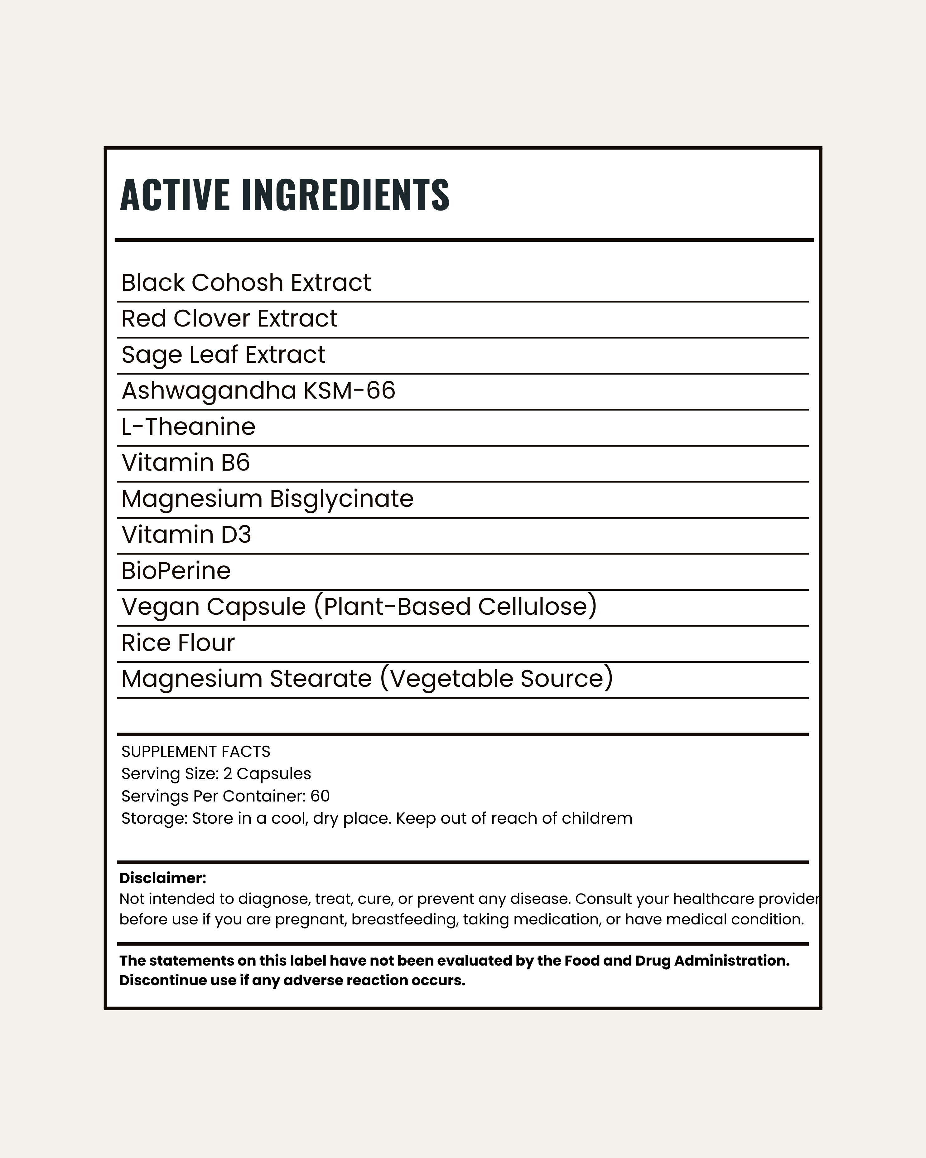 Menopause Relief & Hormone Balance Supplements