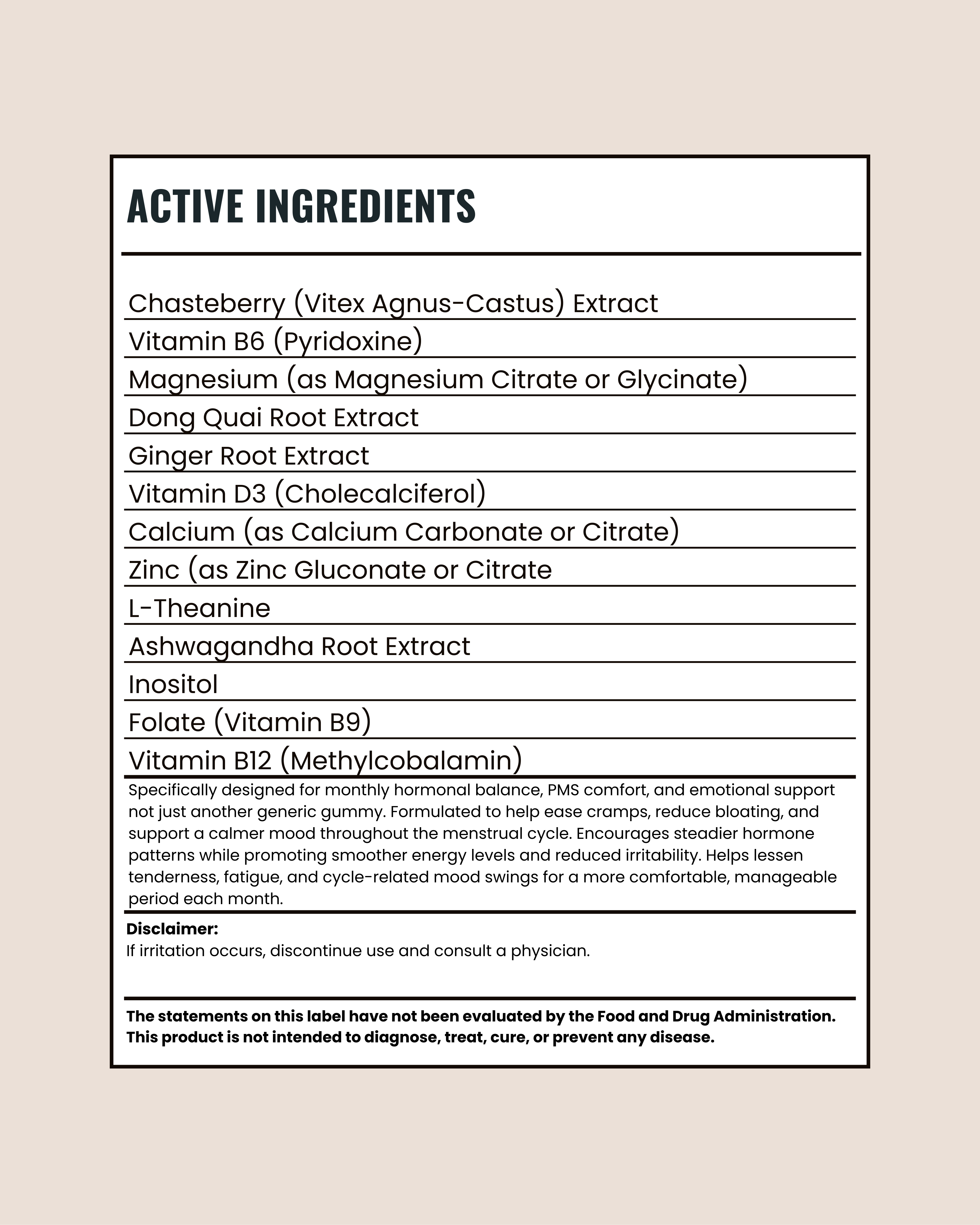 Mood & Cramp PMS Support Gummies