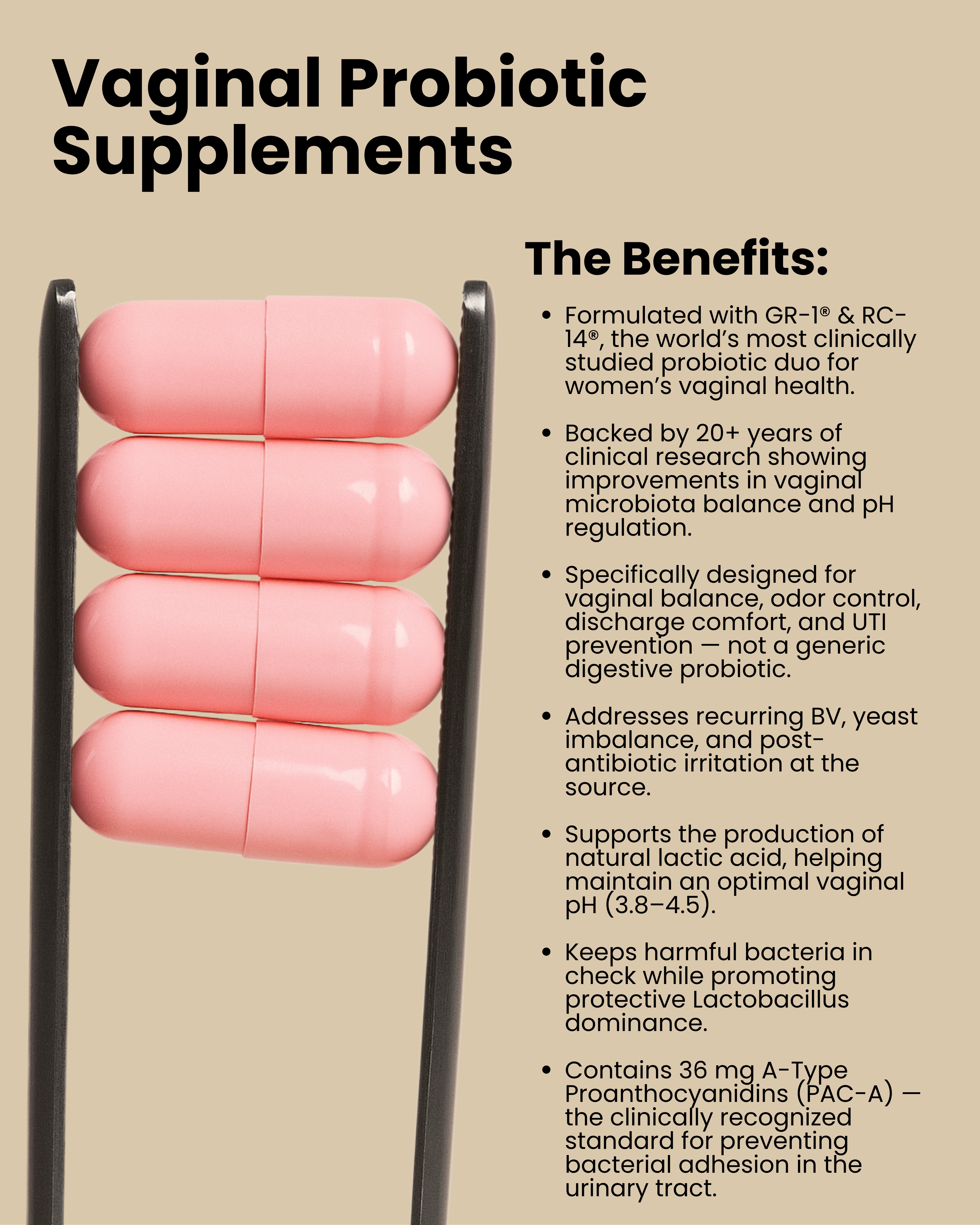 Clinically Vaginal Probiotic Capsules