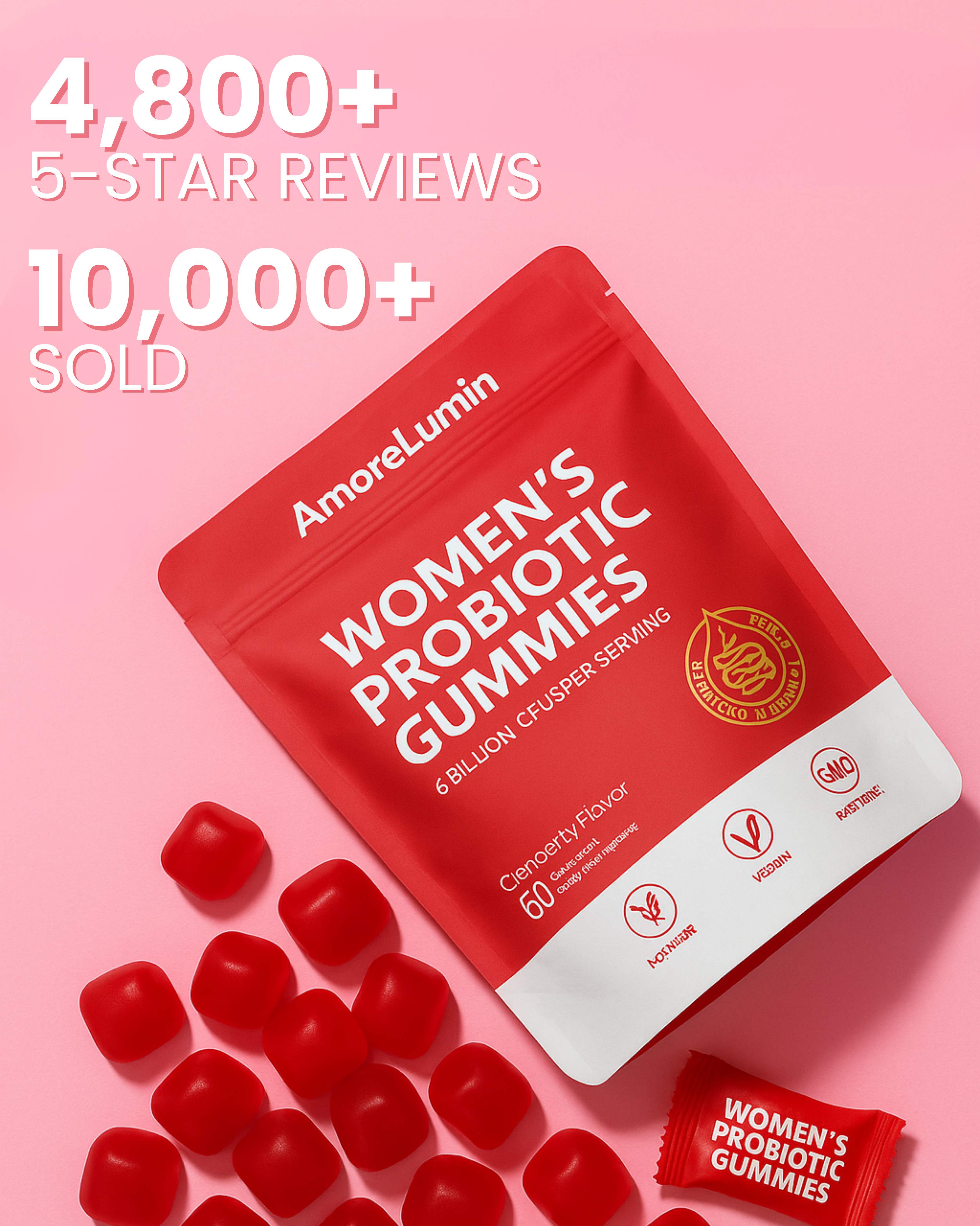 AmoreLumin® | Bloating Probiotic Gummies