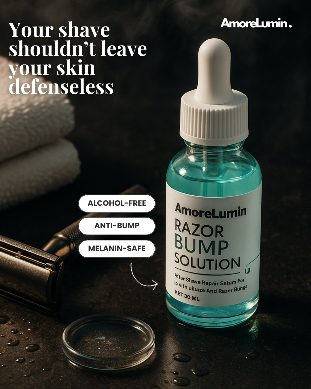 AmoreLumin | The Razor Bump Fix for Men